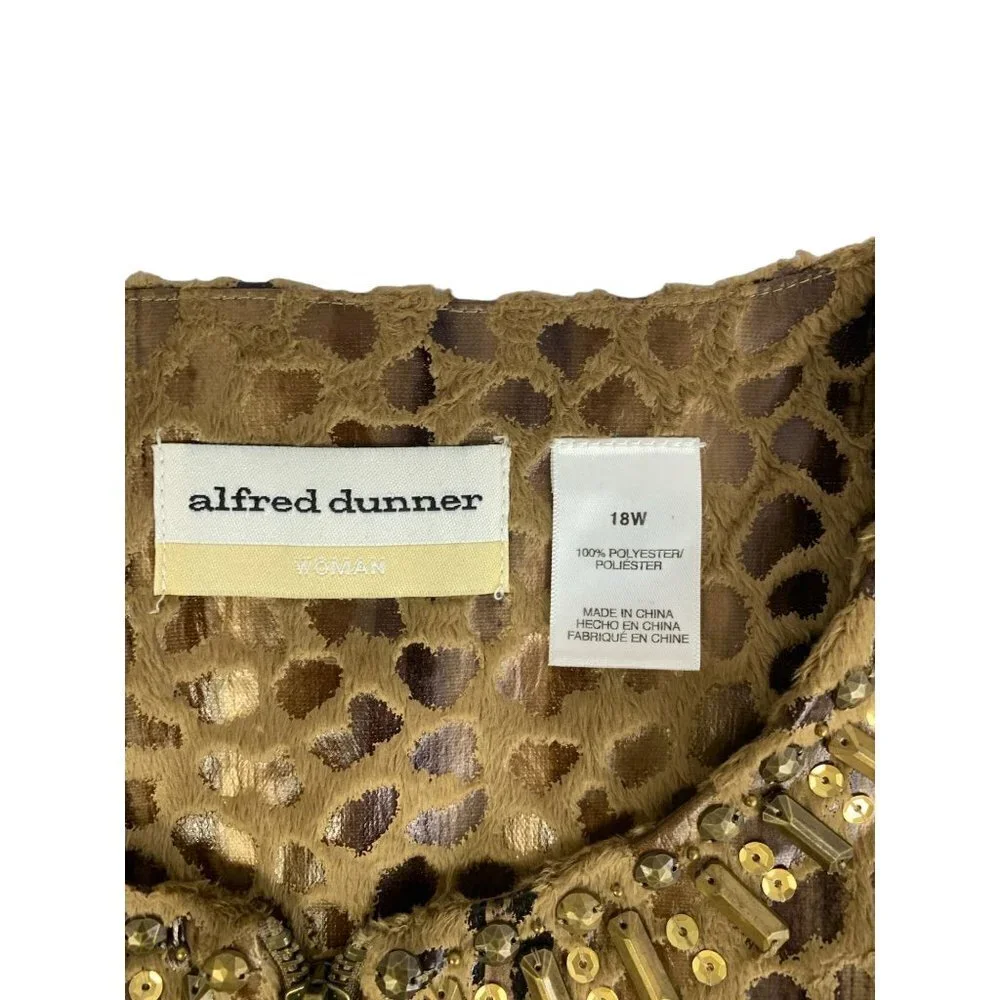 Alfred Dunner Women's Animal Print Jacket